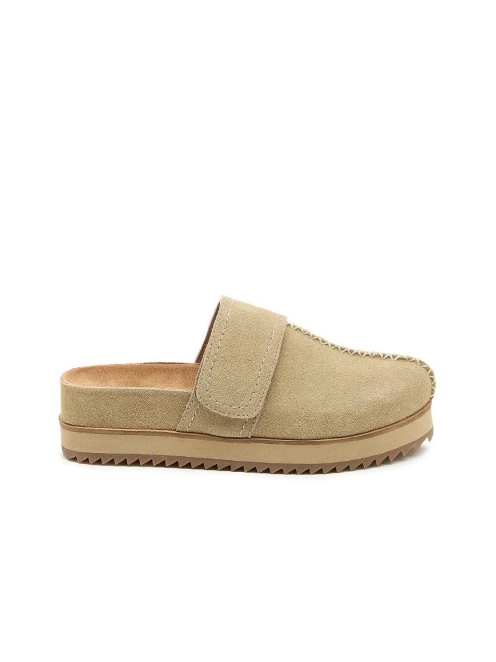 KELSI DAGGER Brooklyn Fig Suede Clog Color Natural Size 9US NWT - Picture 4 of 7